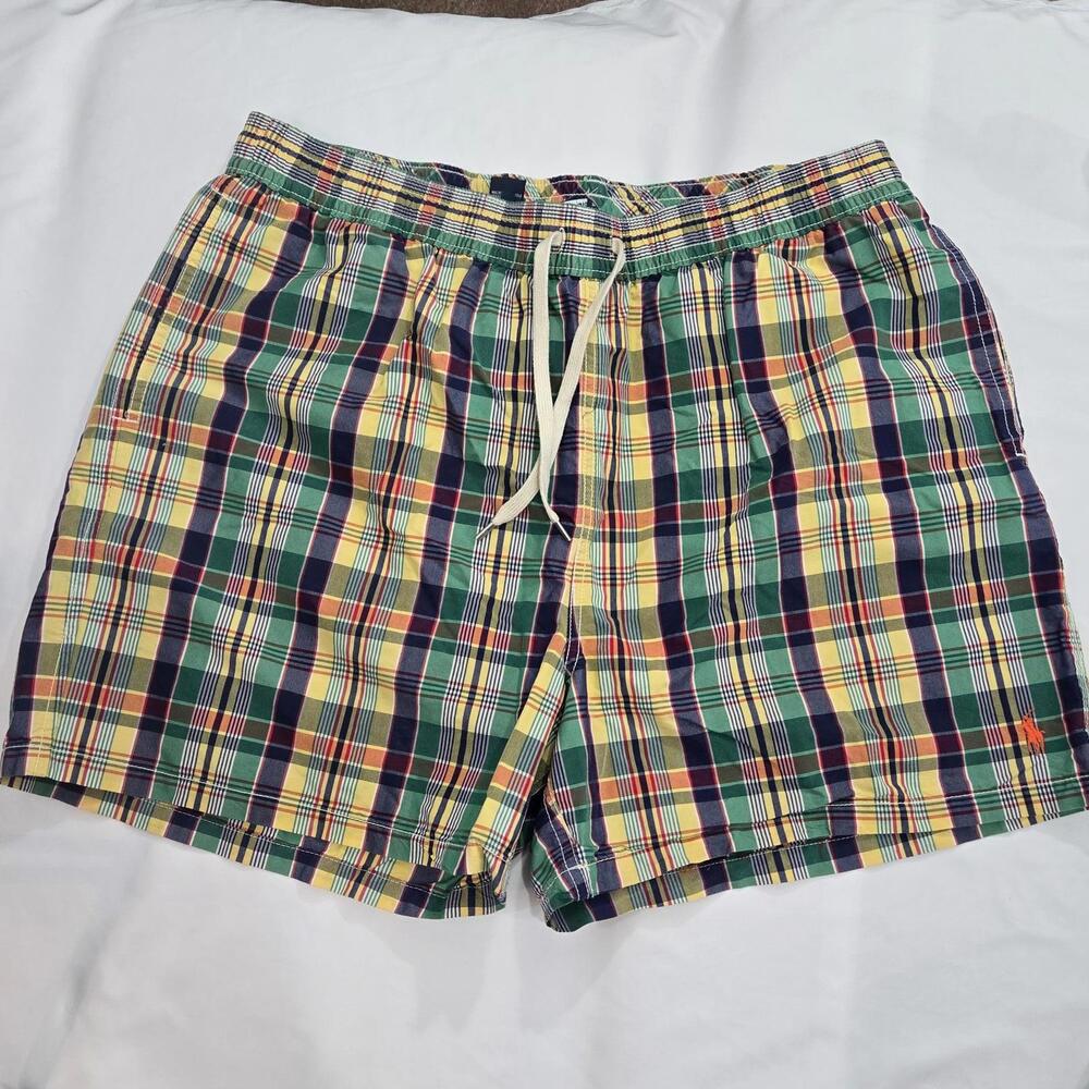 Ralph Lauren Swim Trucks Plaid Size XXL Inseam 4.5